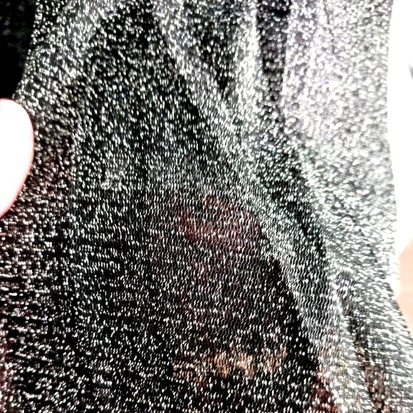 Men's Black Glitter Club Long Sleeve Shirt Size 4X Large New with Tags - Picture 5 of 7